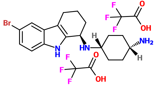 MC018519 N-(6-Bromo-2,3,4,9-tetrahydro-1H-carbazol-1-yl)-cyclohexane-1,4-diamine; compound with trifluoro-acetic acid (image for) MC018519 N-(6-Bromo-2,3,4,9-tetrahydro-1H-carbazol-1-yl)-cyclohexane-1,4-diamine; compound with trifluoro-acetic acid